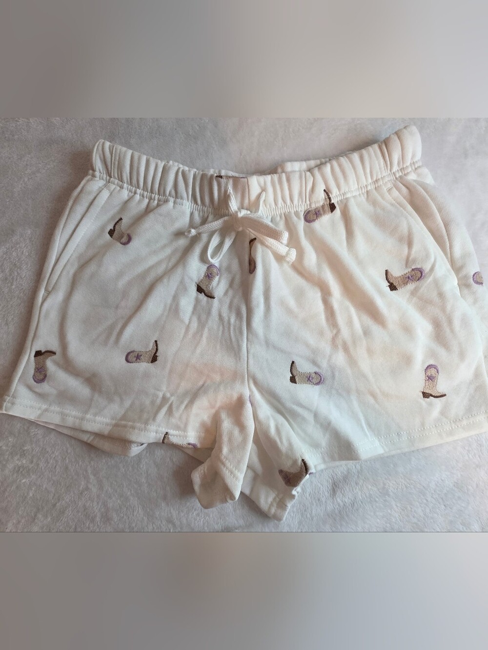 Pink Republic Cowboy Boot Print Lounge Shorts Women's Medium